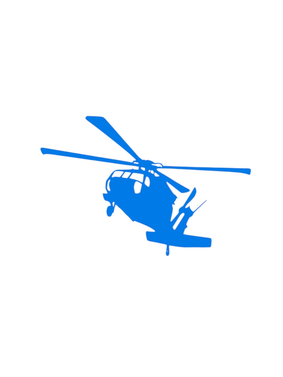 Blackhawk helicopter1 Decal for car Windows Laptops Decorate Any Smooth Surface