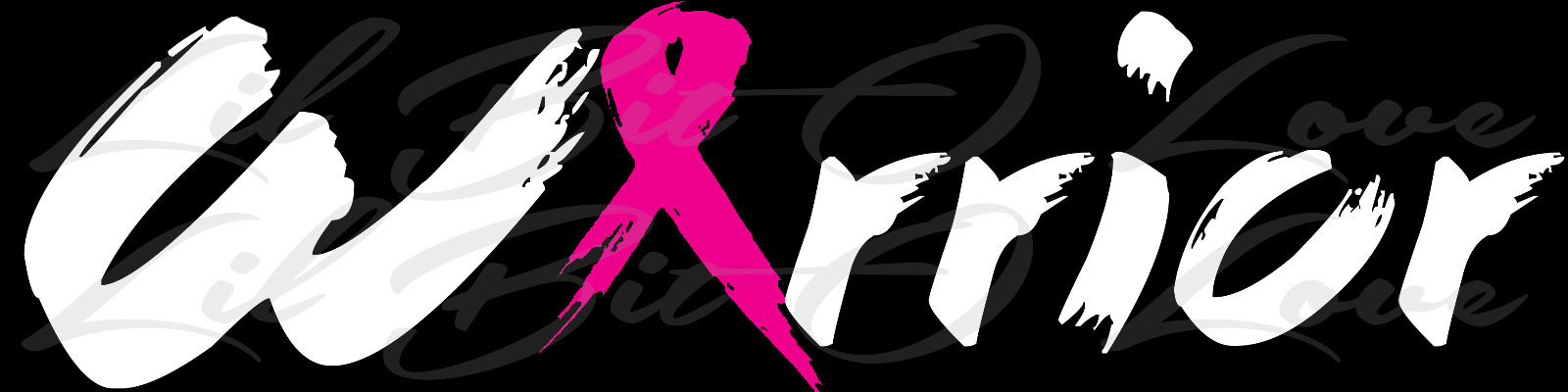 Warrior Vinyl Decal with Awareness Ribbon for the A Sticker Cancer Fighter