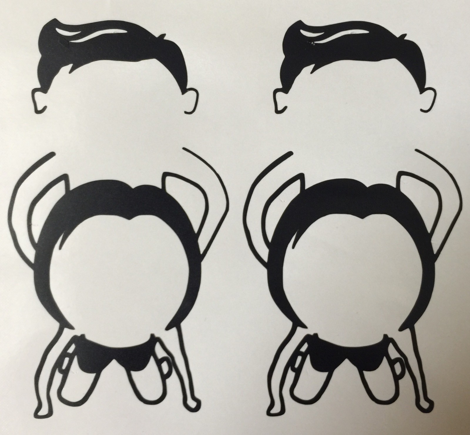 Funny Vinyl Decal Wall Outlet (set of two)