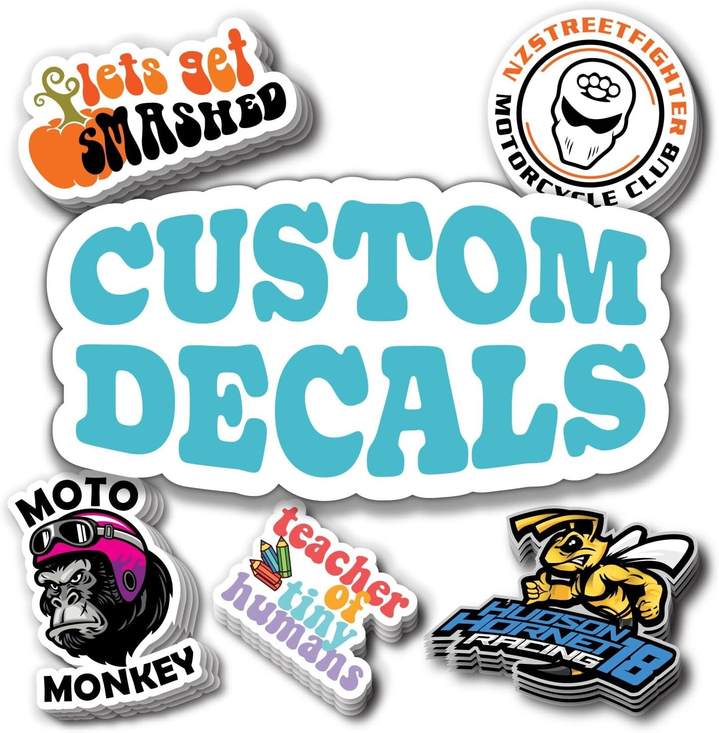 50 stickers logo print stickers waterproof labels custom stickers