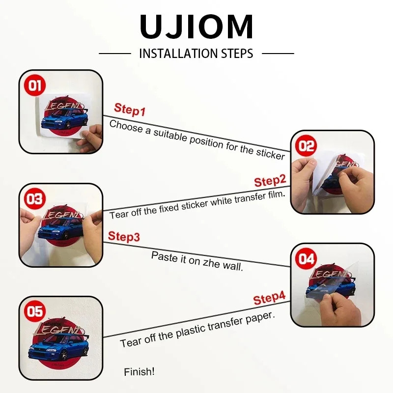 UJIOM 13cm Cartoon Mouse Hole Wall Endearing Stickers Interesting Kitchen Decals
