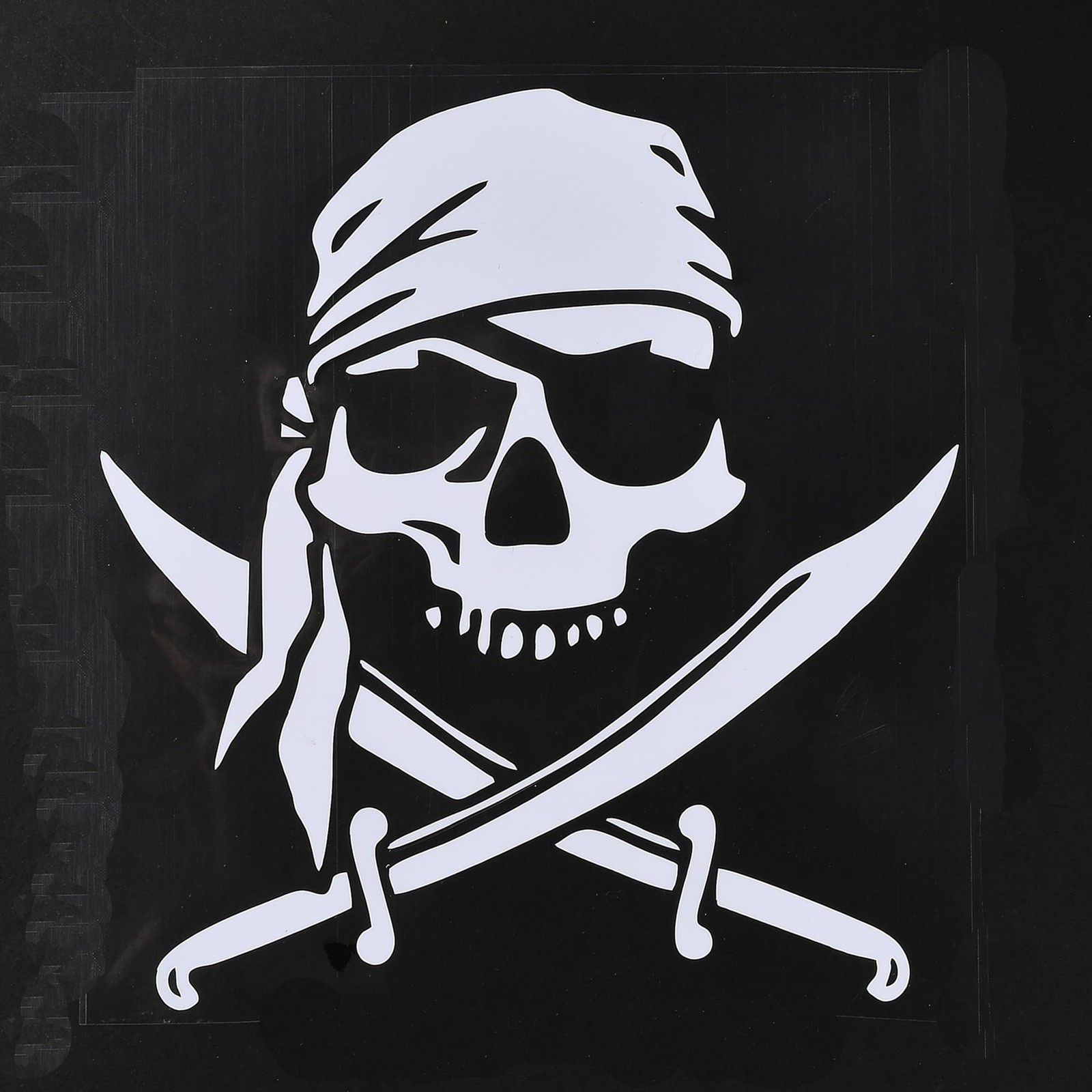 Pirate Skull Vinyl Sticker for Cars, Trucks, Windows, Helmets, Laptops, Bottles
