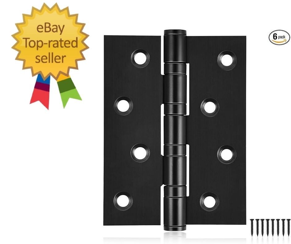 6 Pack Ball Bearing Door Hinges Heavy Duty Stainless Steel Hinge 4 x 3 Inch H…