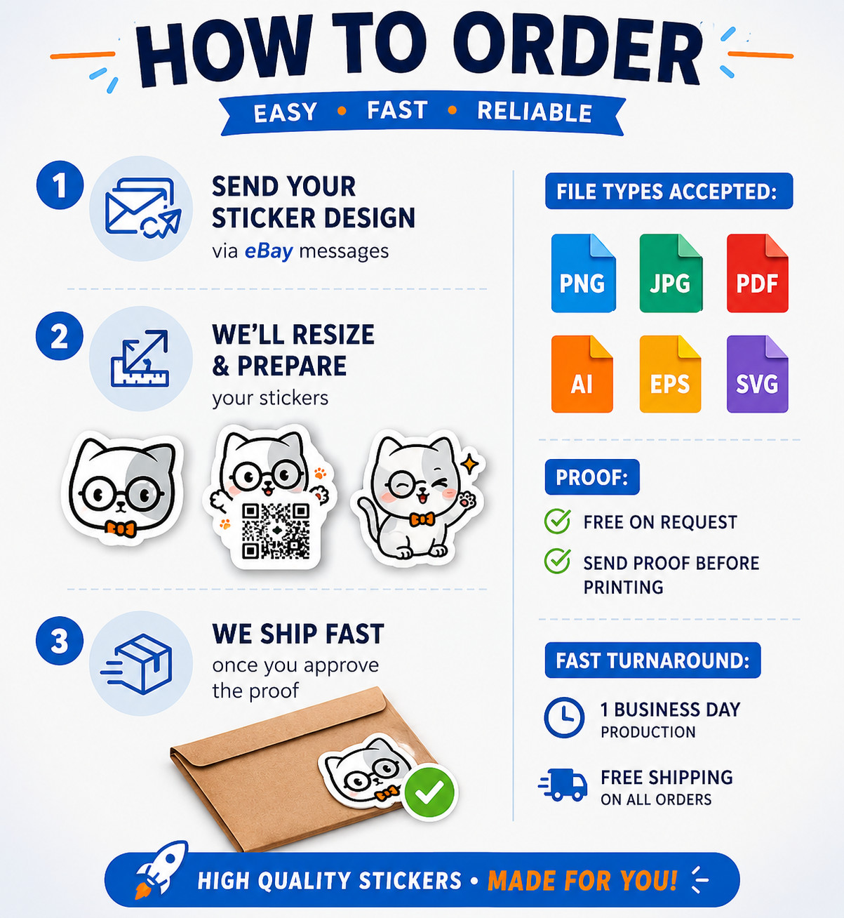 Custom Sticker| Die Cut Product Labels | Logo Stickers | Bulk Stickers