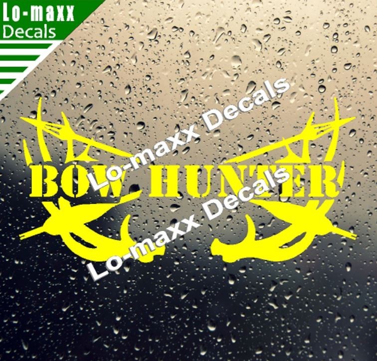 Bow Hunter Die Cut Vinyl Decal – Archery Deer Hunting Truck Car Window SUV