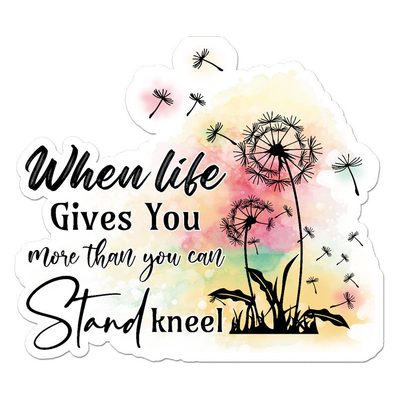 Life More Stand Kneel, Vinyl Decal Sticker, Indoor Outdoor, 3 Sizes, #11498