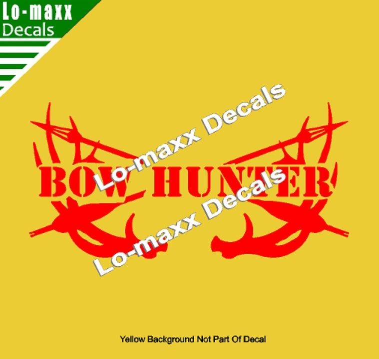 Bow Hunter Die Cut Vinyl Decal – Archery Deer Hunting Truck Car Window SUV