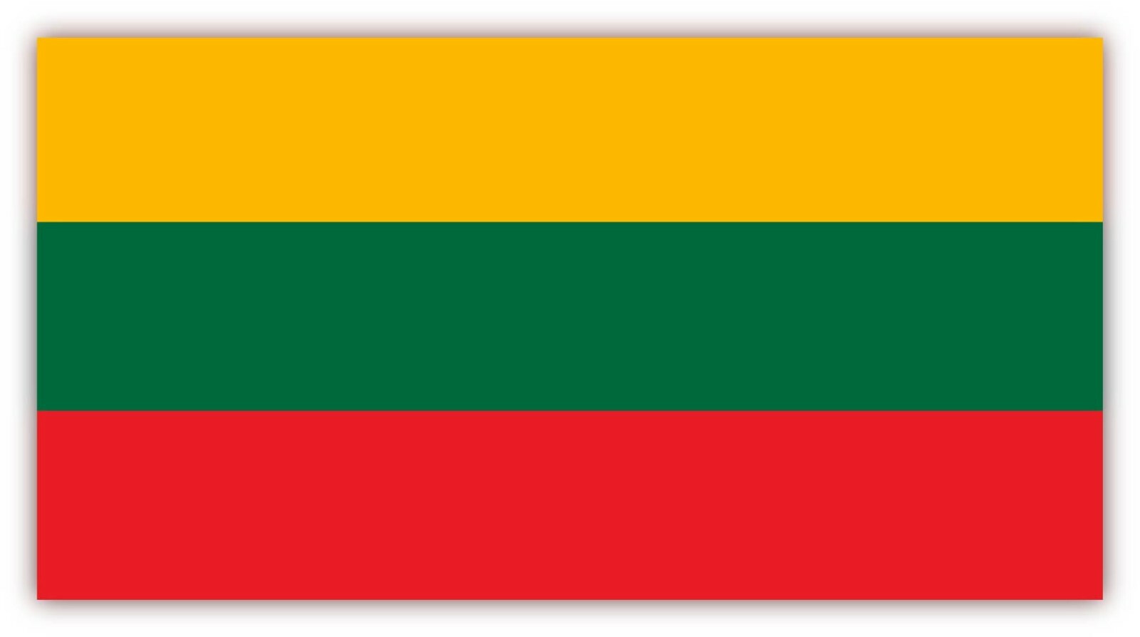 Lithuania Flag Patriotic Sticker Decal Laptop Wall Car Hard Helmet