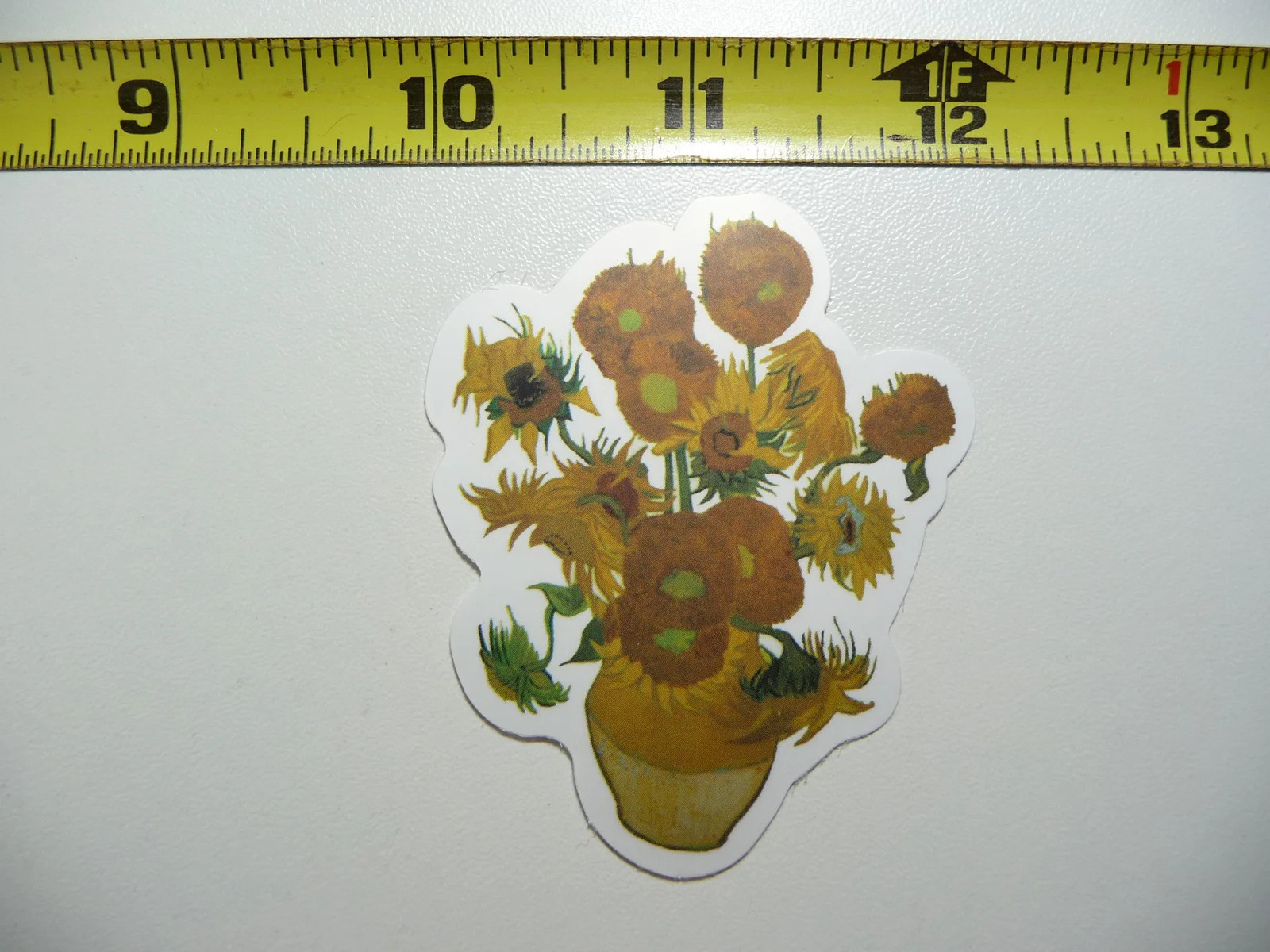 VINCENT VAN GOGH VASE OF VARIOUS SUNFLOWERS SMALL STICKER DECAL CLASSIC ARTIST