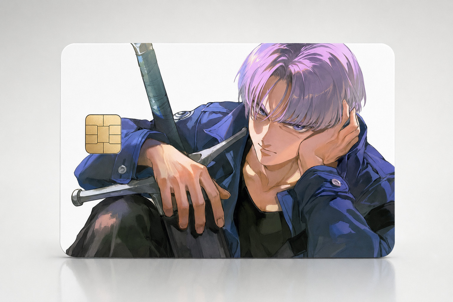 Trunks A Warrior’s Repose Dragon Ball Z Debit Card Credit Card Skin