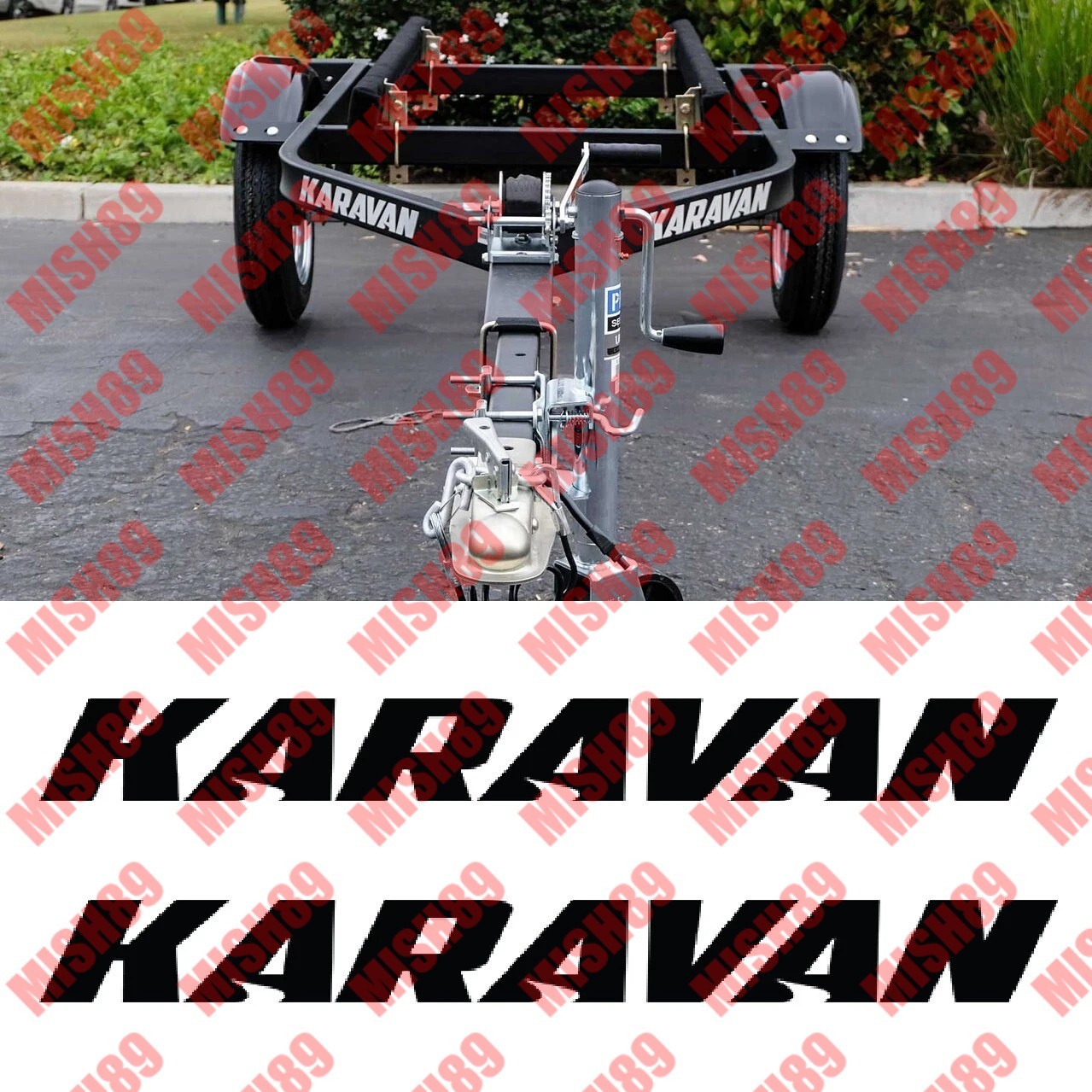 KARAVAN Replacement TRAILER DECAL Stickers Boat Karavan Utility Trailer Sticker