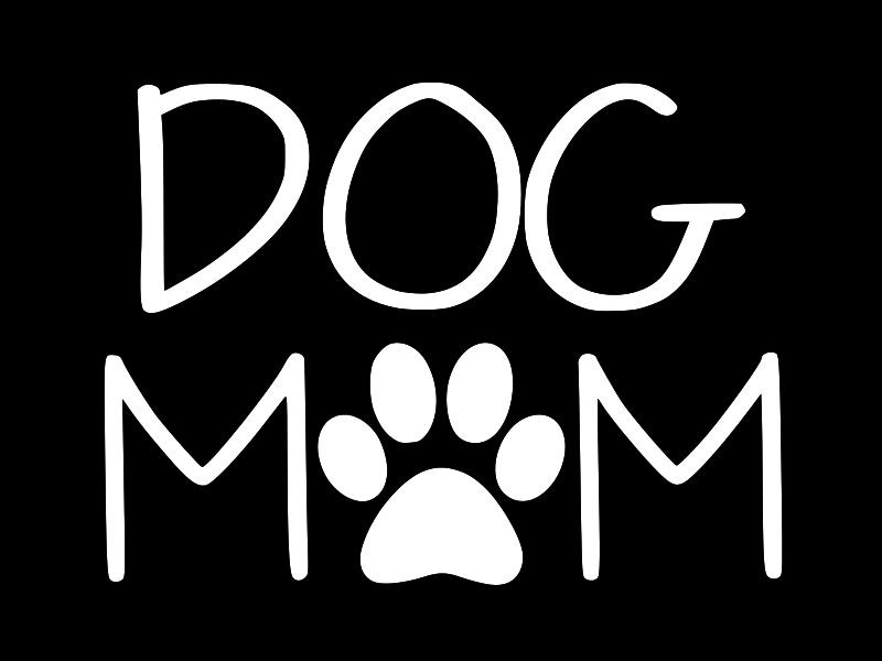 DOG MOM PUPPY PUPPIES Vinyl Decal Car Truck Wall Sticker CHOOSE SIZE COLOR