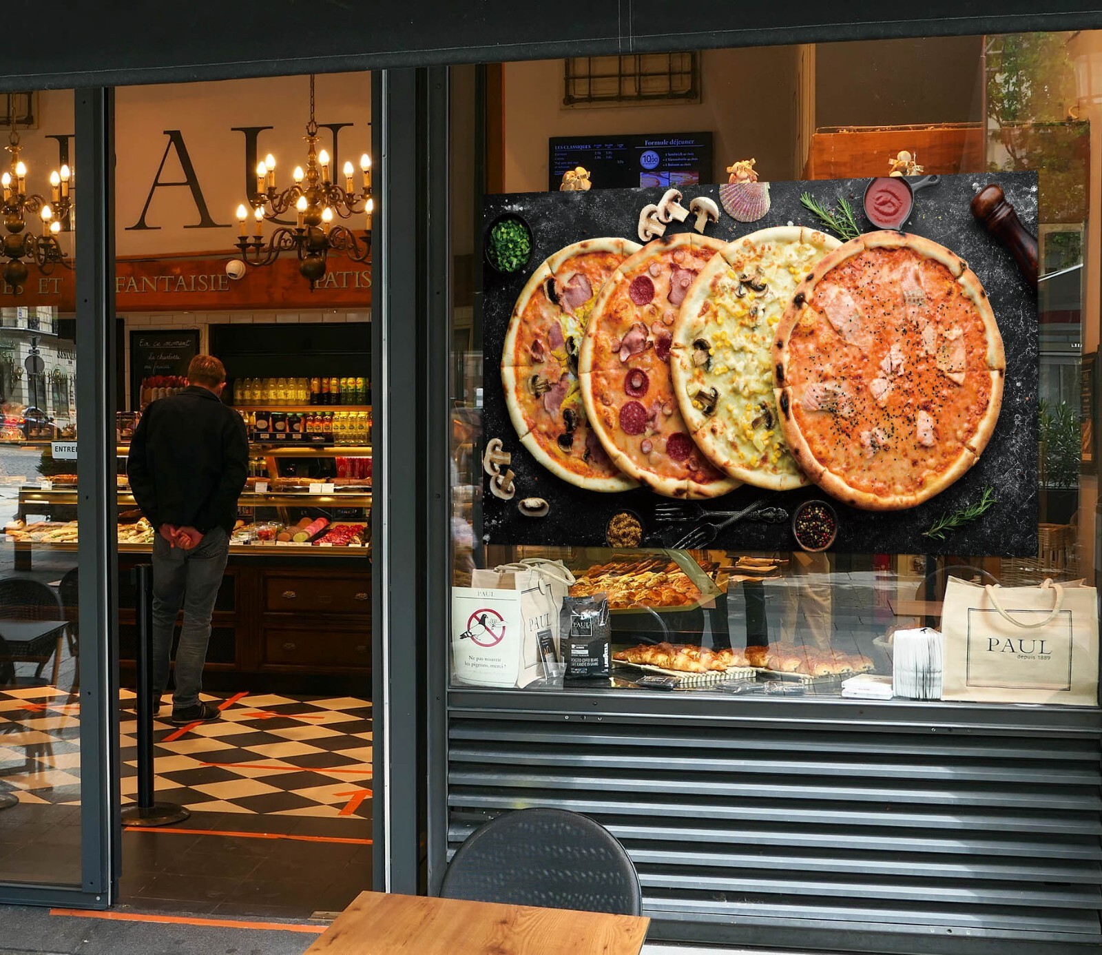 3D Delicious Pizza A1631 Window Stickers Vinyl Wallpaper Wall Murals Amy