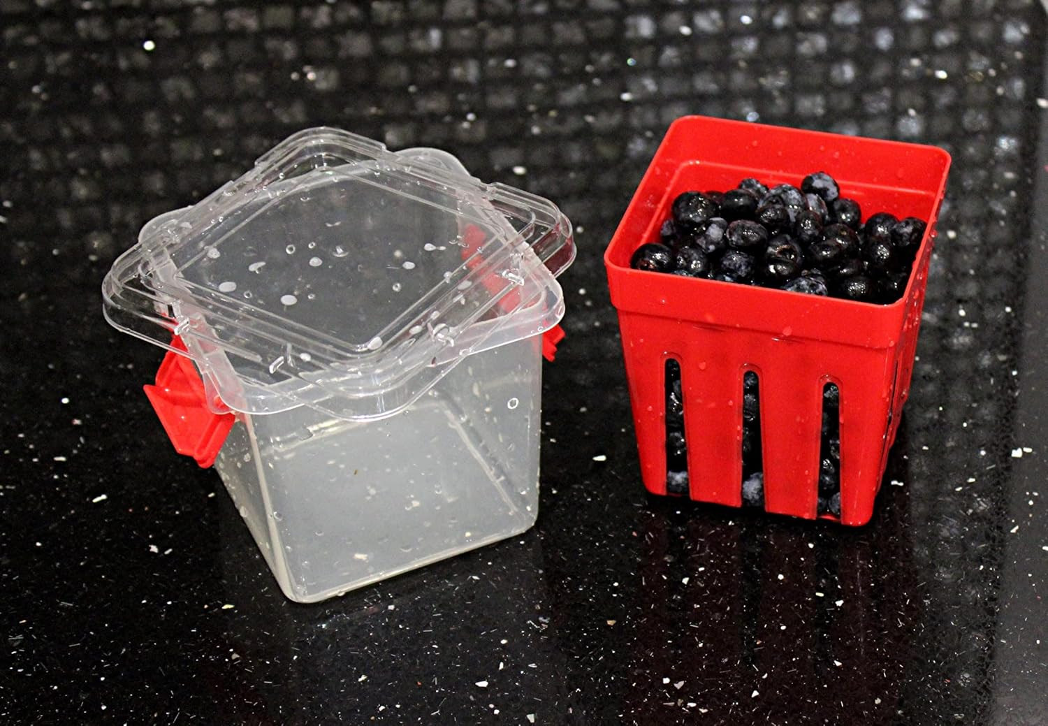 Produce Storage Container with Colander – Rinse, Drain & Keep Fruits Fresh – Bpa