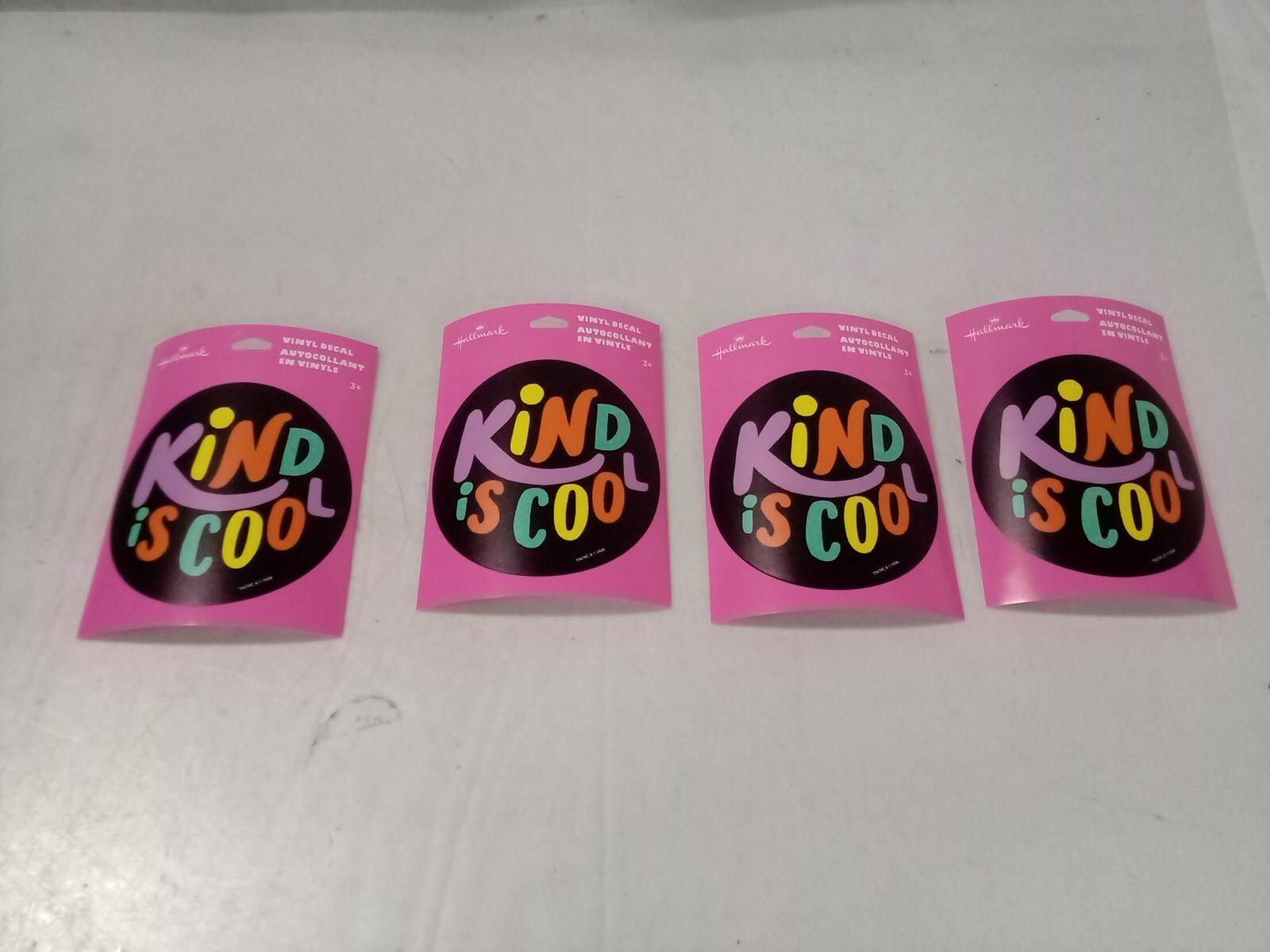 Lot of 4 Hallmark Vinyl Decal, Kind is Cool