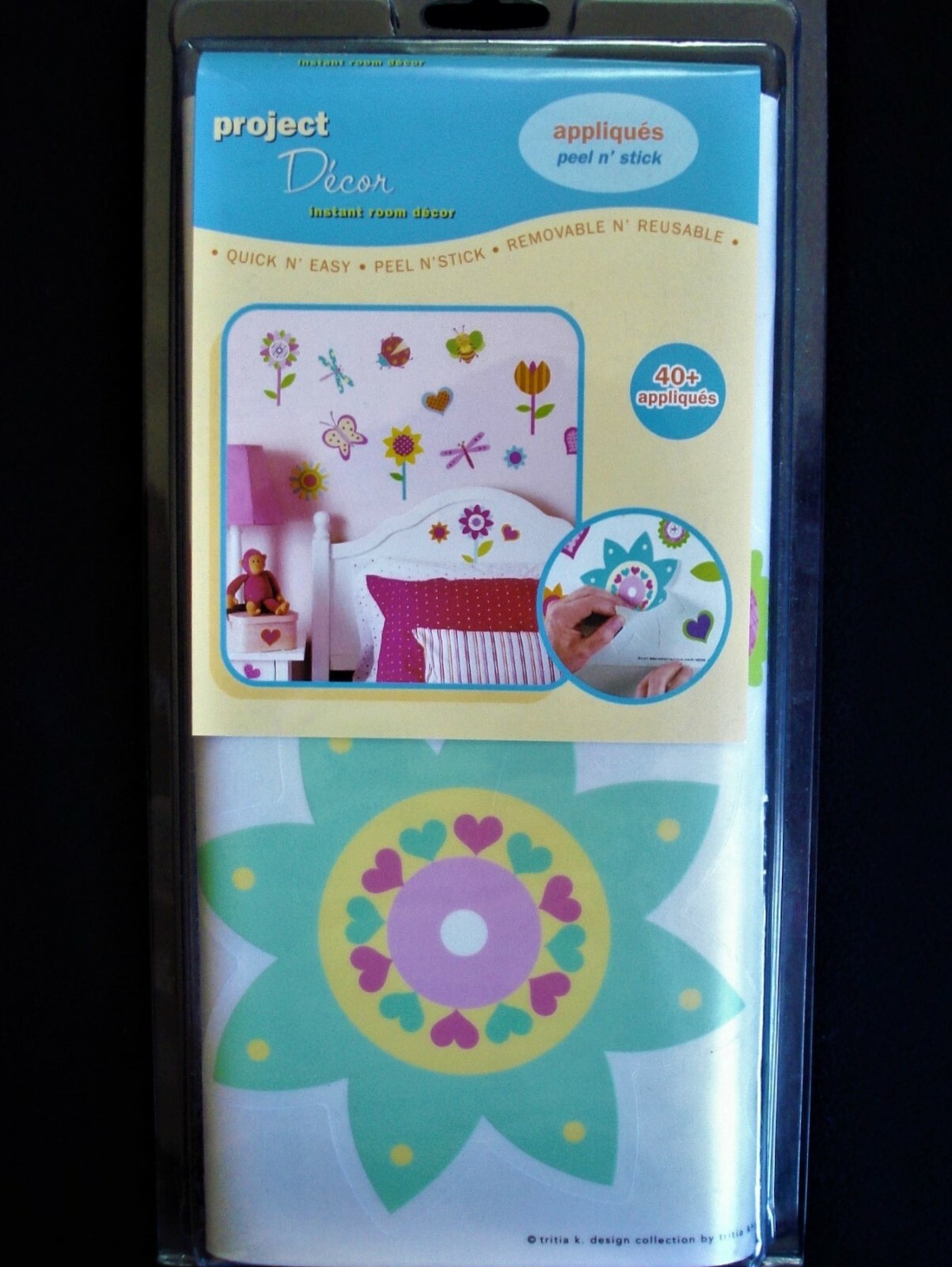 Project Decor Wall Sticker Flower Decal Peel & Stick Wallpaper Border Girls Room