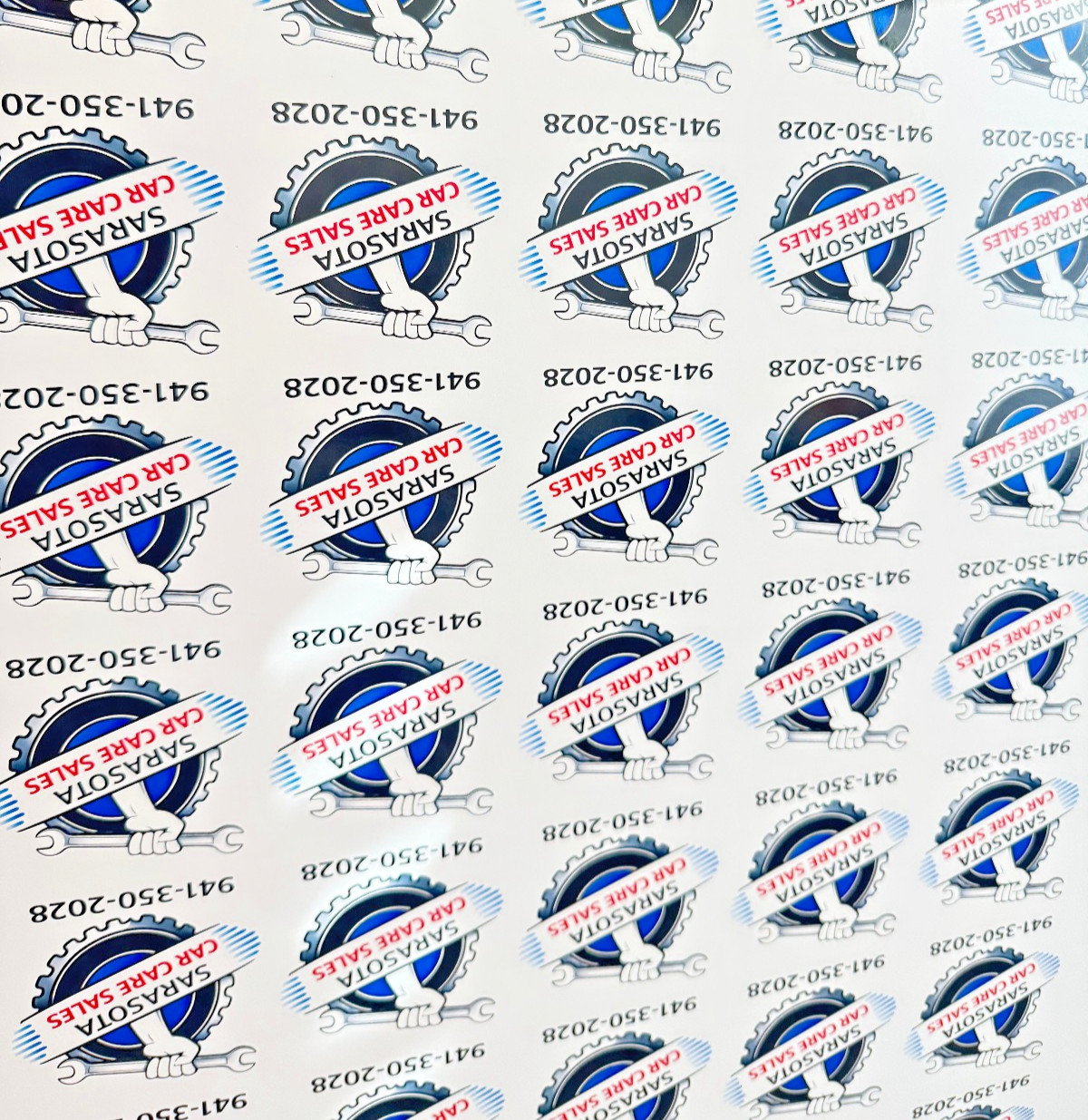 Bulk Custom Laminated Vinyl Stickers – Gloss Printed Multiple Sizes MTO