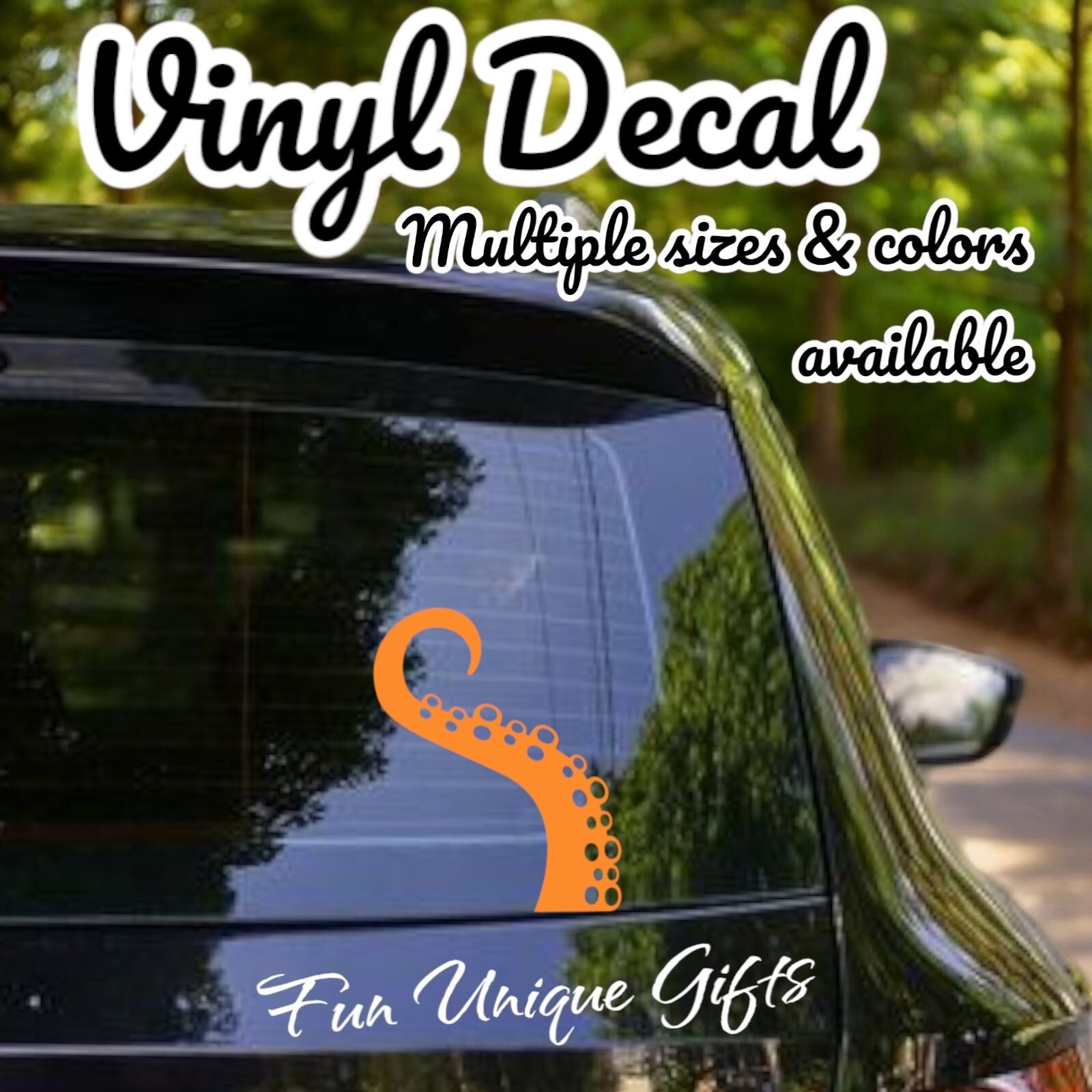 Octopus Tentacle Vinyl Decal Sticker -Multiple Colors & Sizes- FREE SHIPPING