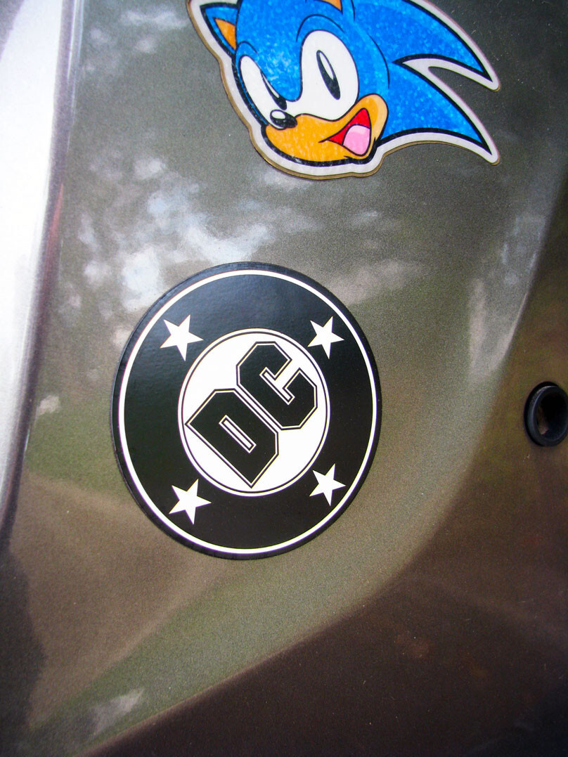DC Logo Fridge Flex Magnet Comics Retro 1980s Flex Magnet for Car, Truck, Fridge