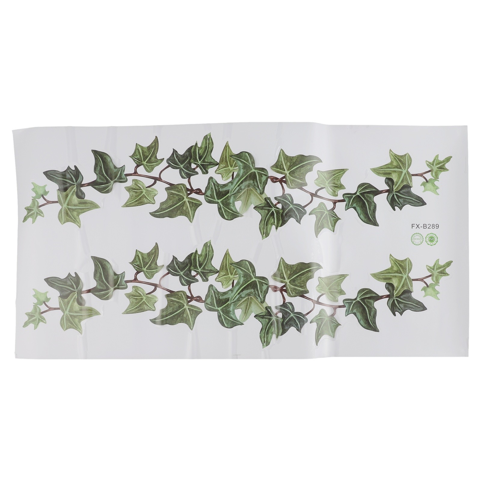 Climbing Ivy Leaf Vine Corner Wall Art Matt Vinyl Sticker Cupboard Border Decal