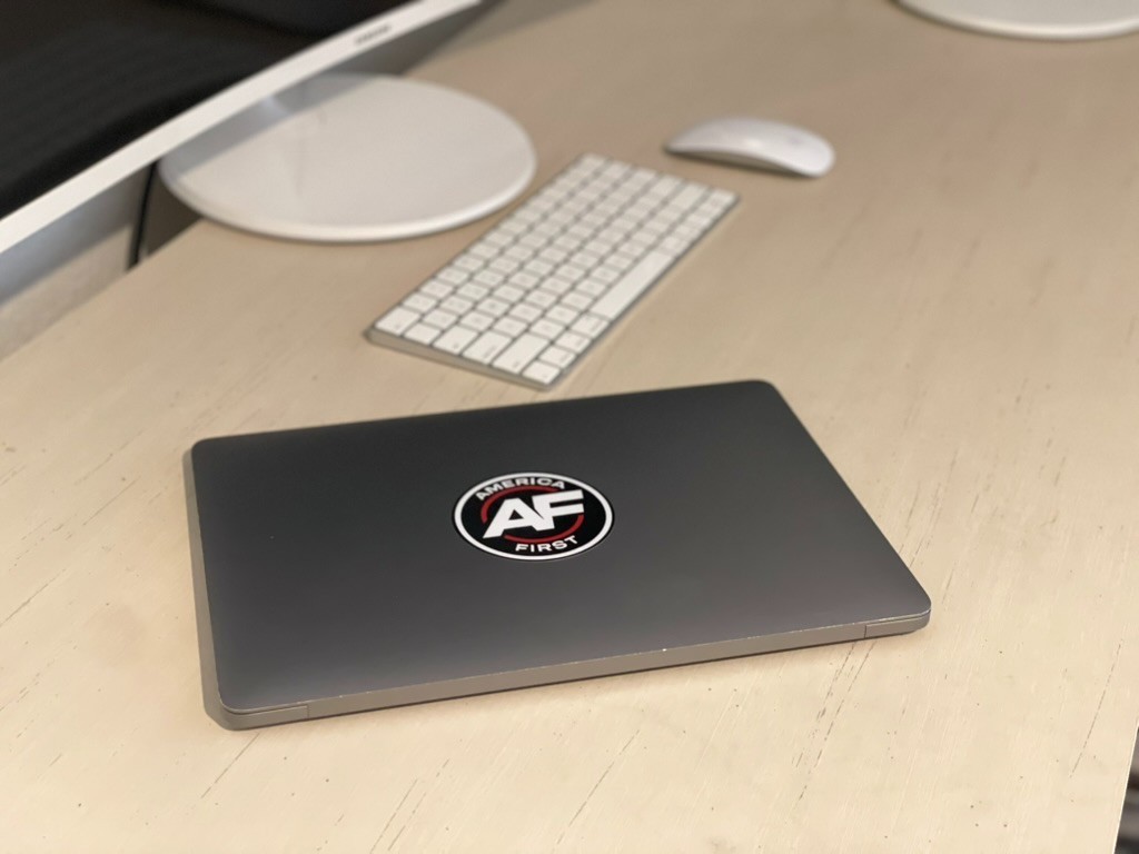 AMERICA FIRST NICK FUENTES STICKER DECAL VINYL AMERICAN WANGHAF CONSERVATIVE
