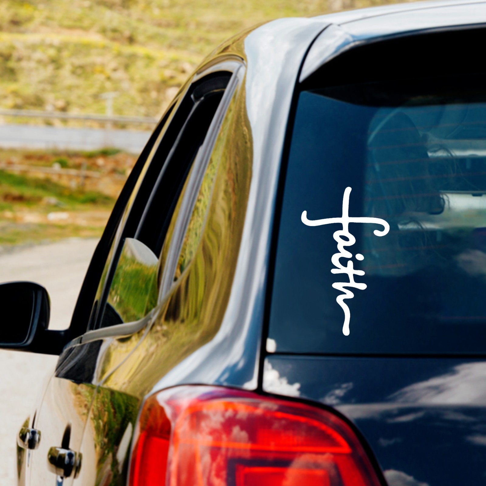 Faith Cross Vinyl Decal Sticker Car Truck Window Laptop Jesus Christ Christian