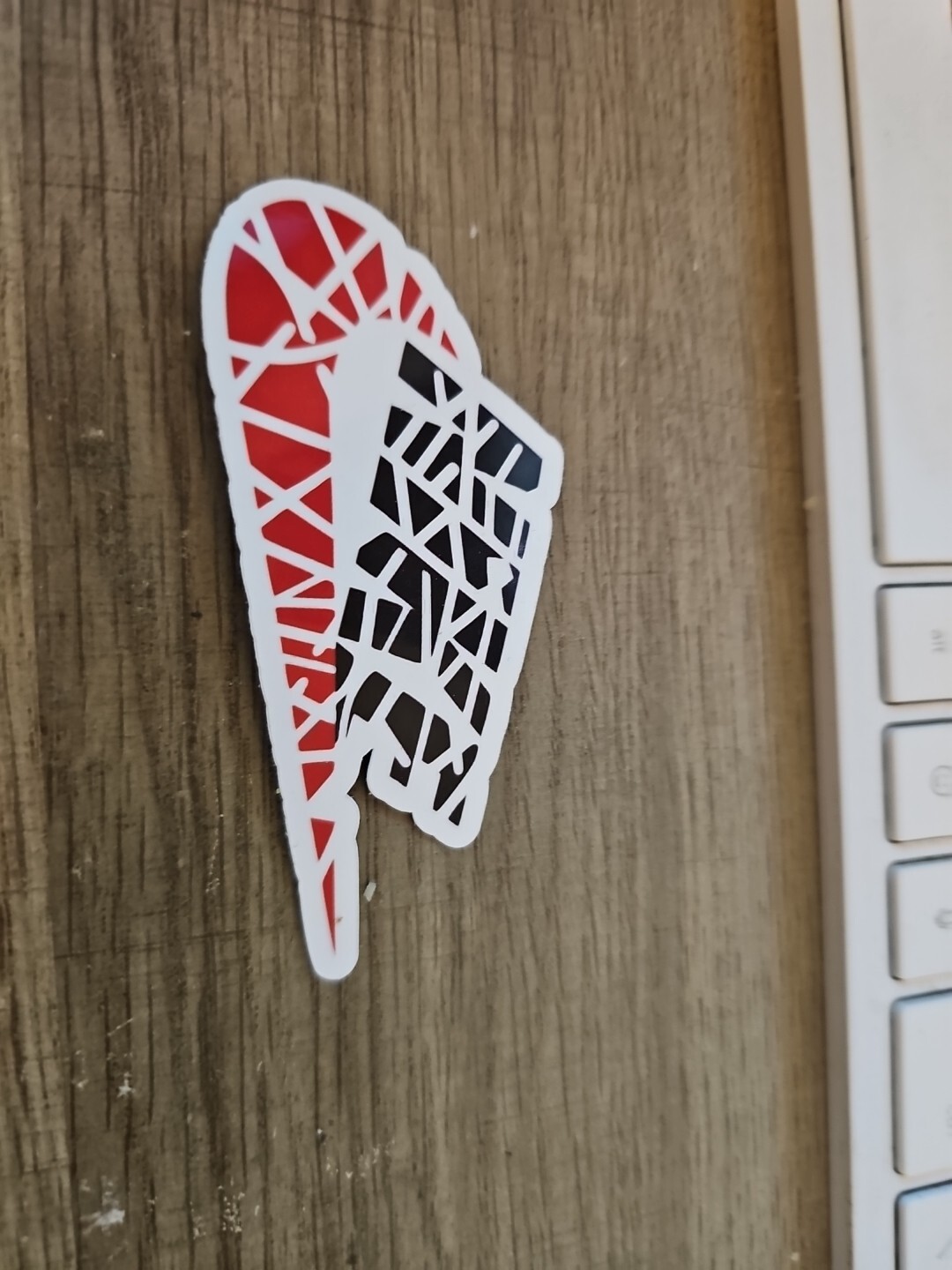 Red/Black Nike Sticker