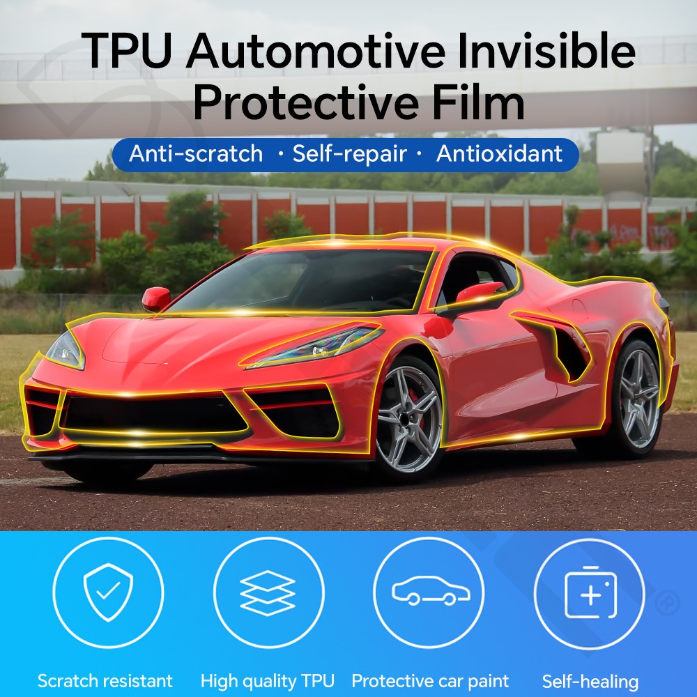 For Corvette C8 Stingray 2020-2026 Full Car Precut Paint Protection Film PPF TPU