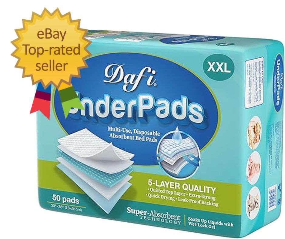 Disposable Bed Pads Extra Large 30”x 36”50 Count Adult Incontinence Underpads…