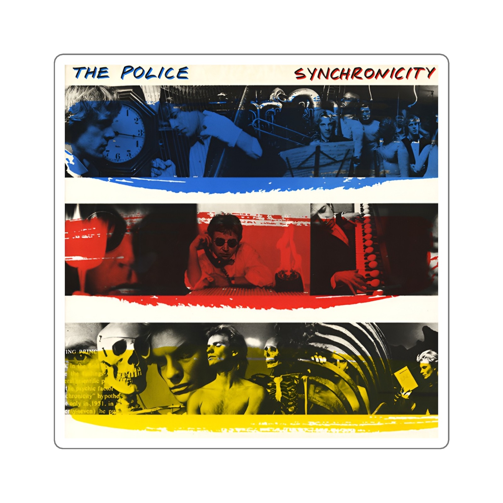 The Police “Synchronicity” Sticker | New Wave Rock Classic Album Decal