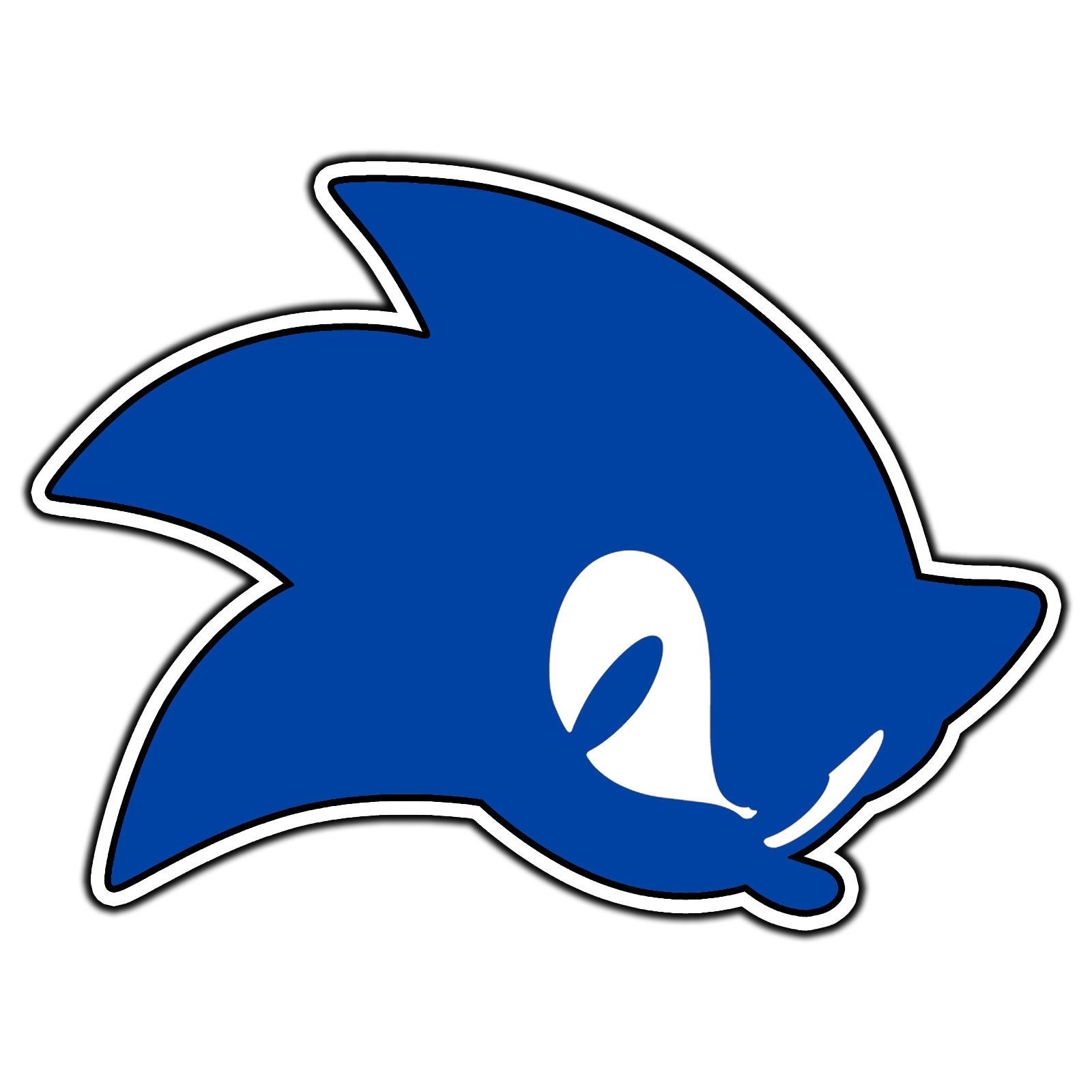 Sonic The Hedgehog Head Logo #3 Vinyl Sticker Decal Waterproof Die-Cut Laptop