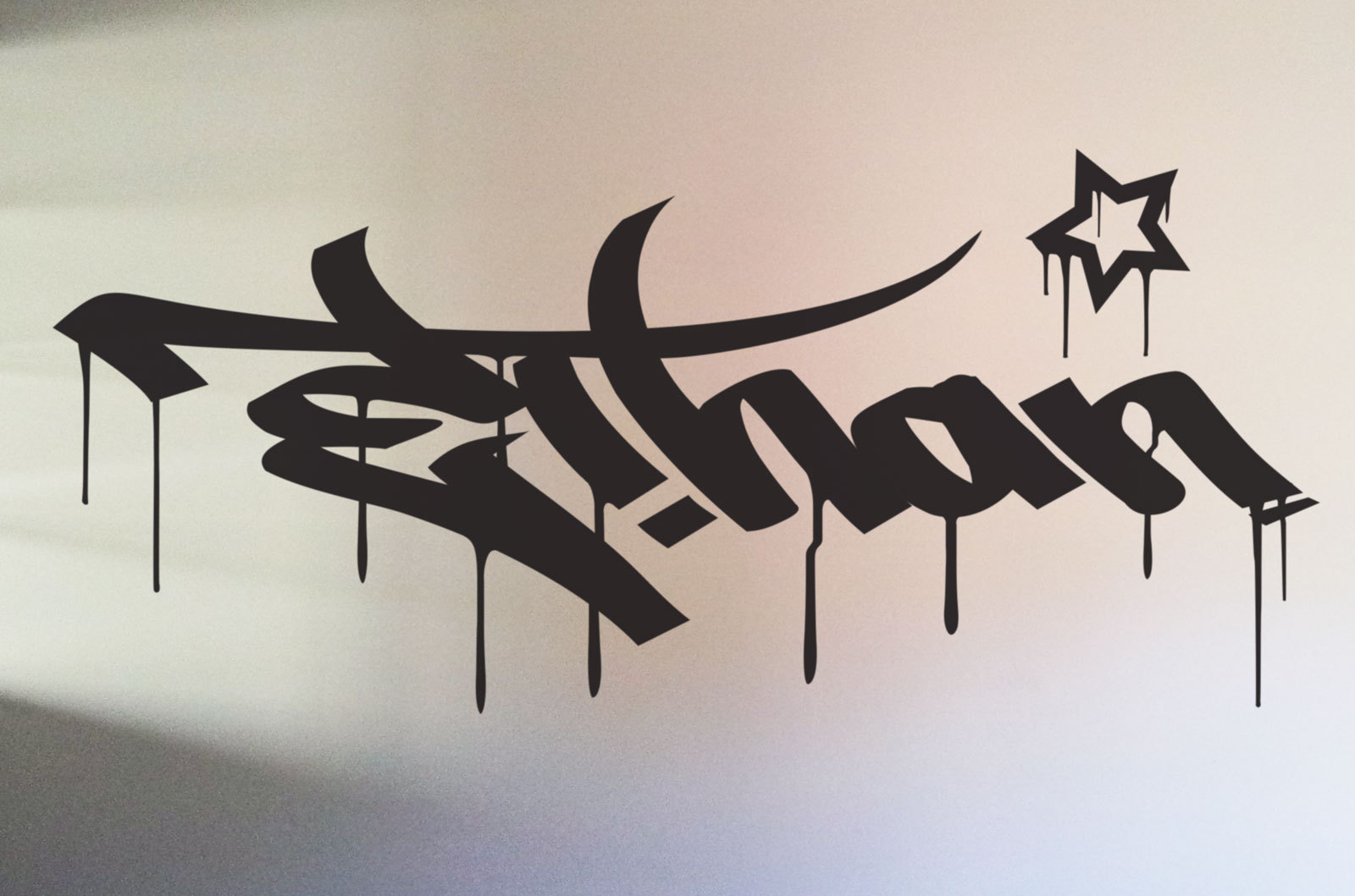 Custom Dripping Graffiti Sticker Decal Car Caravan Window Wall Door