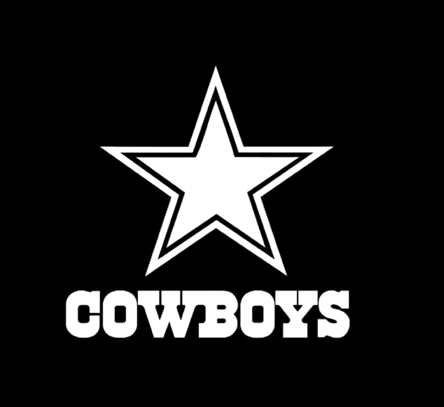 Dallas Cowboys Window Sticker Vinyl Decal any size any color FREE SHIPPING-