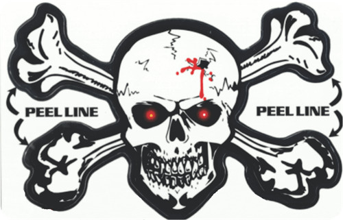Skull/Crossbones – 3″ X 5″ – Sticker