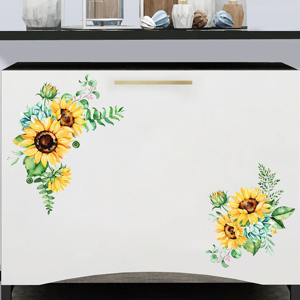Sunflower DIY PVC Removable Wall Art Stickers Vinyl Decal Room Home Mural Decors