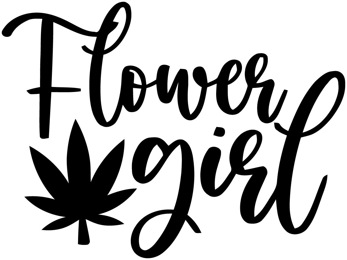 Cannabis Flower Girl Decal Sticker – Vibrant & Unique Design – 6218