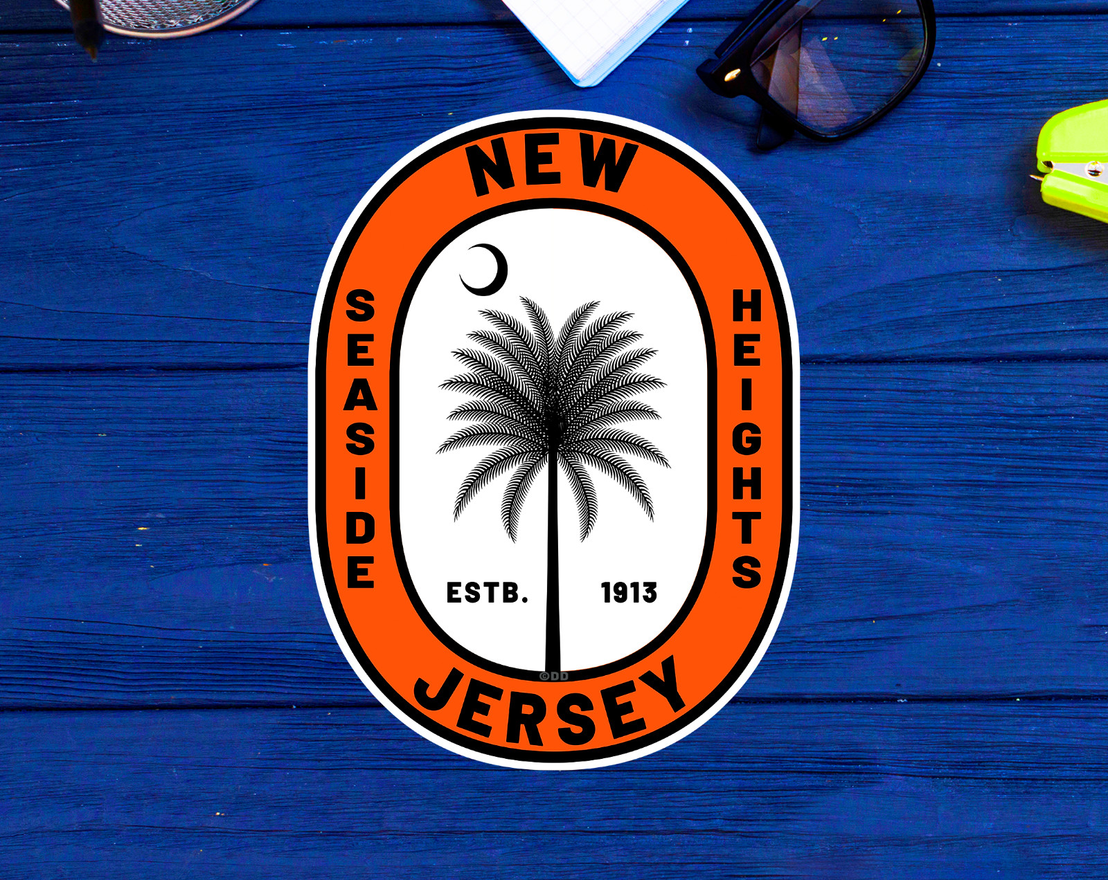 Seaside Heights New Jersey Sticker Souvenir 4″ or 5″ Vinyl Decal
