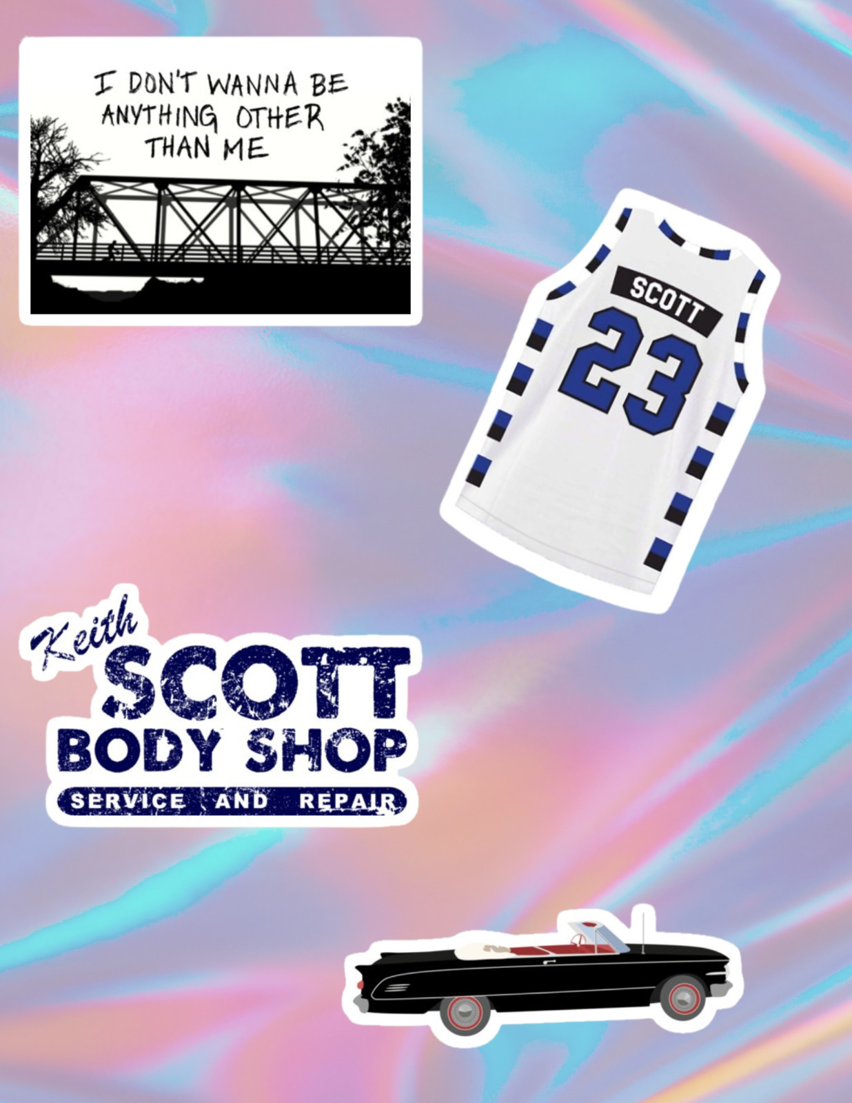 One Tree Hill 2000’s TV 4pc Stickers Pack