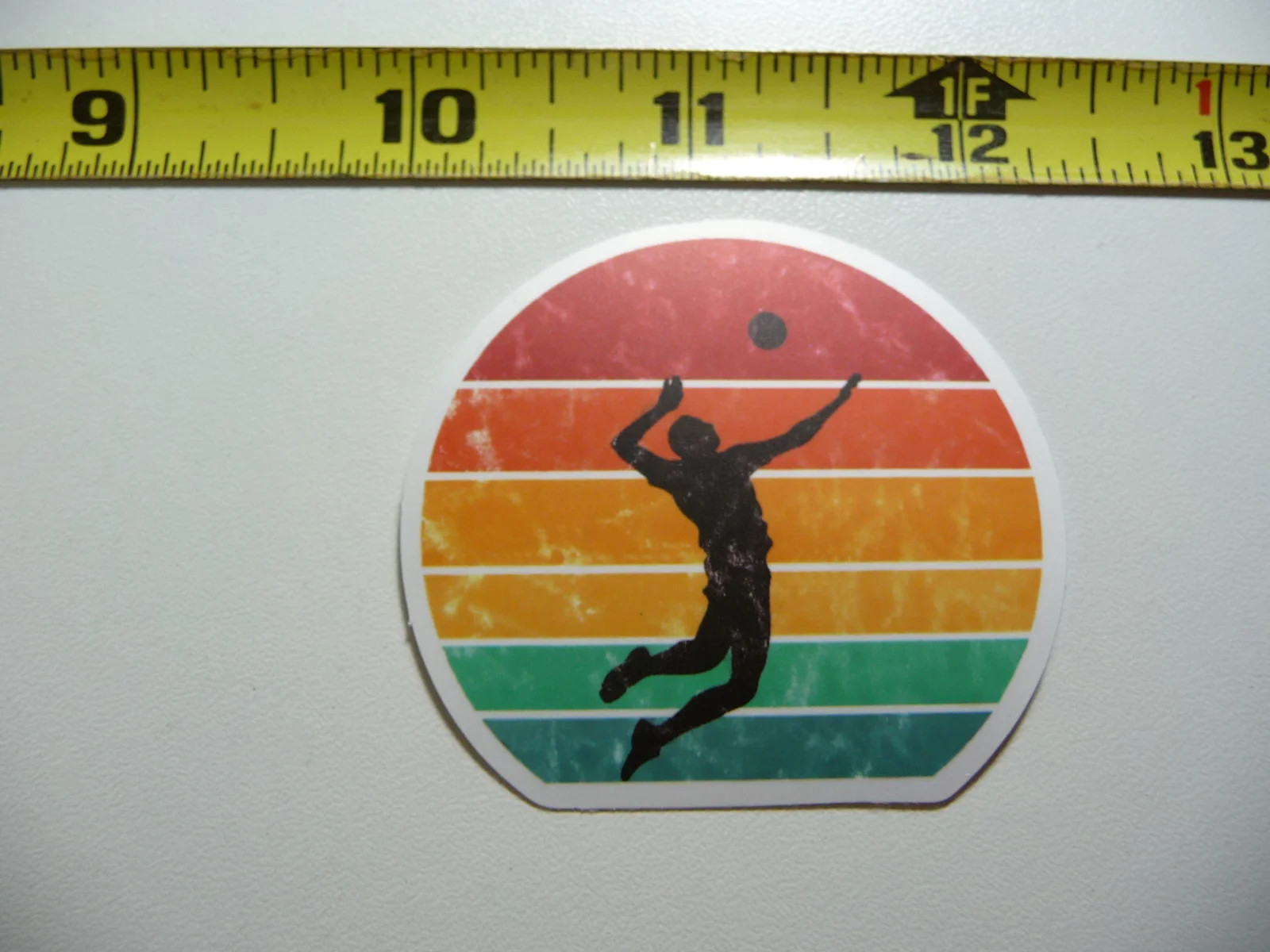 MAN VOLLEYBALL RETURN SUN BANDS SMALL STICKER DECAL GAME ATHLETIC SPORTS GAME