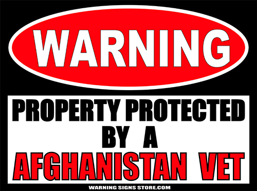 Afghanistan Vet Bumper Stickers Vinyl Decals Funny Warning Style 2-pack WS260