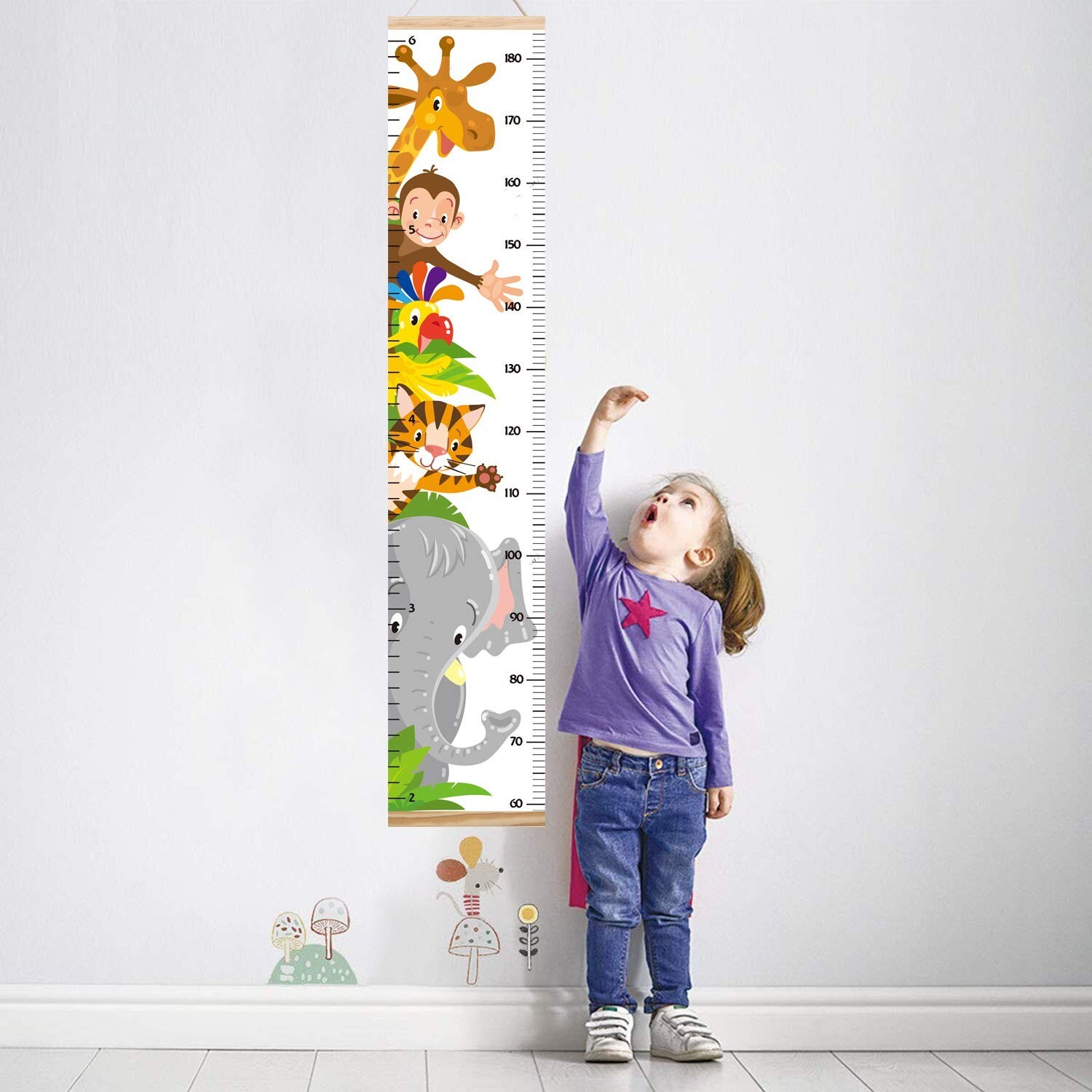 Kids Growth Chart Height Chart For Child Height Measurement Wall Hanging Rulers