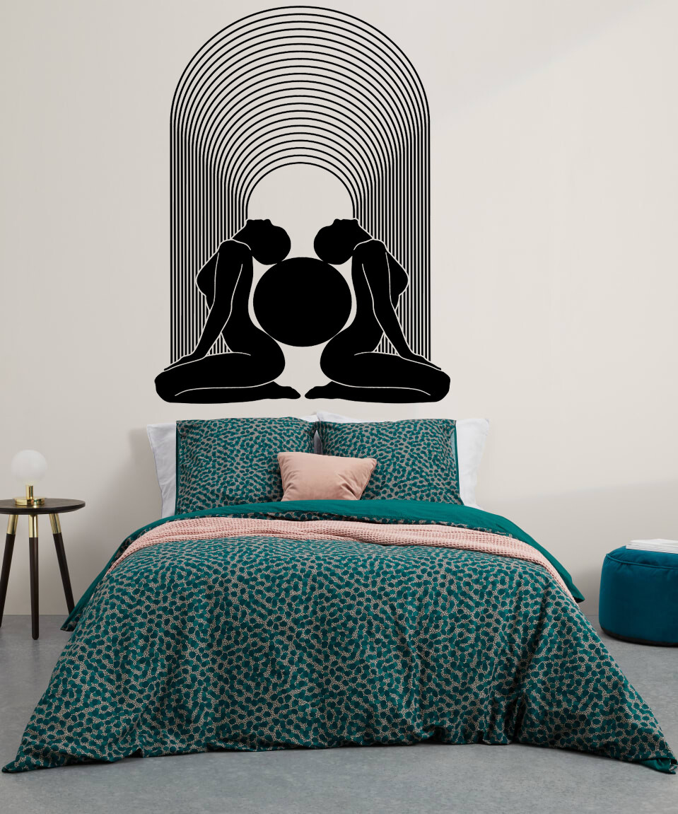 Arch Decal Abstract Décor Wall Décor Boho Decal Girls Silhouette Sticker
