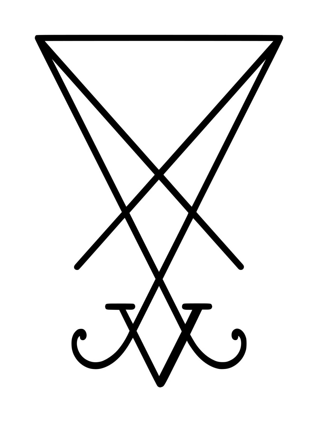 SIGIL OF LUCIFER Vinyl Decal Sticker – Seal of Satan – Truth Power Duality Magic