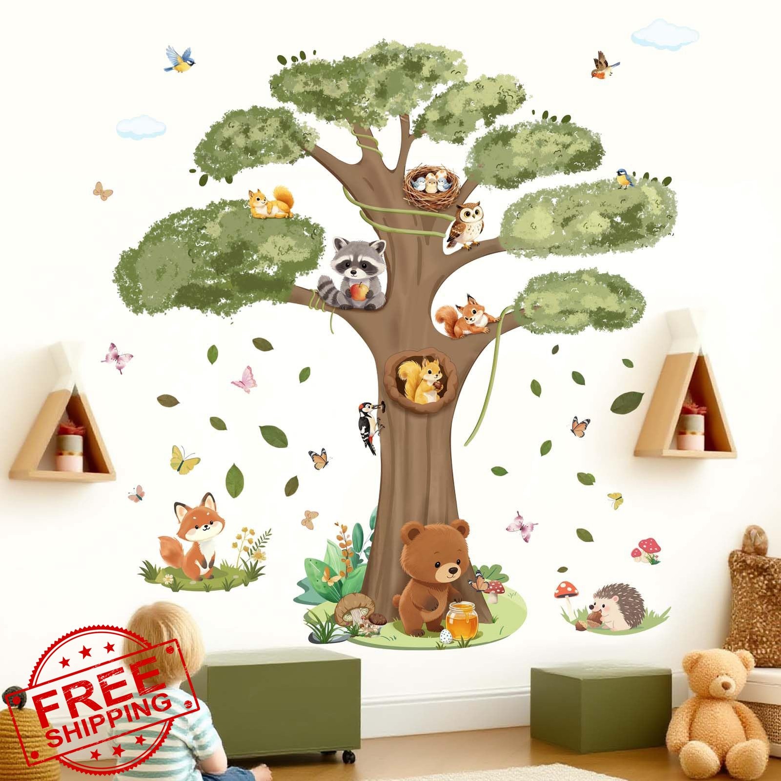 Amimagen Animal Wall Decals Nursery