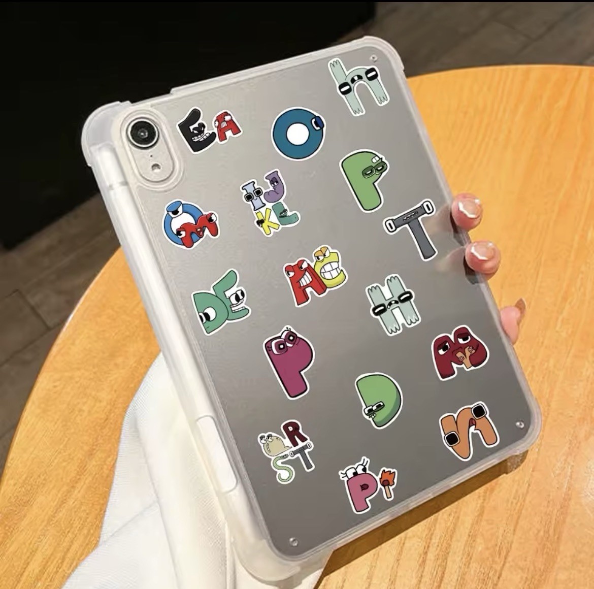 Letter Style Stickers 50pk Alphabet Funny Face Mix Matte Stickers FREE SHIPPING