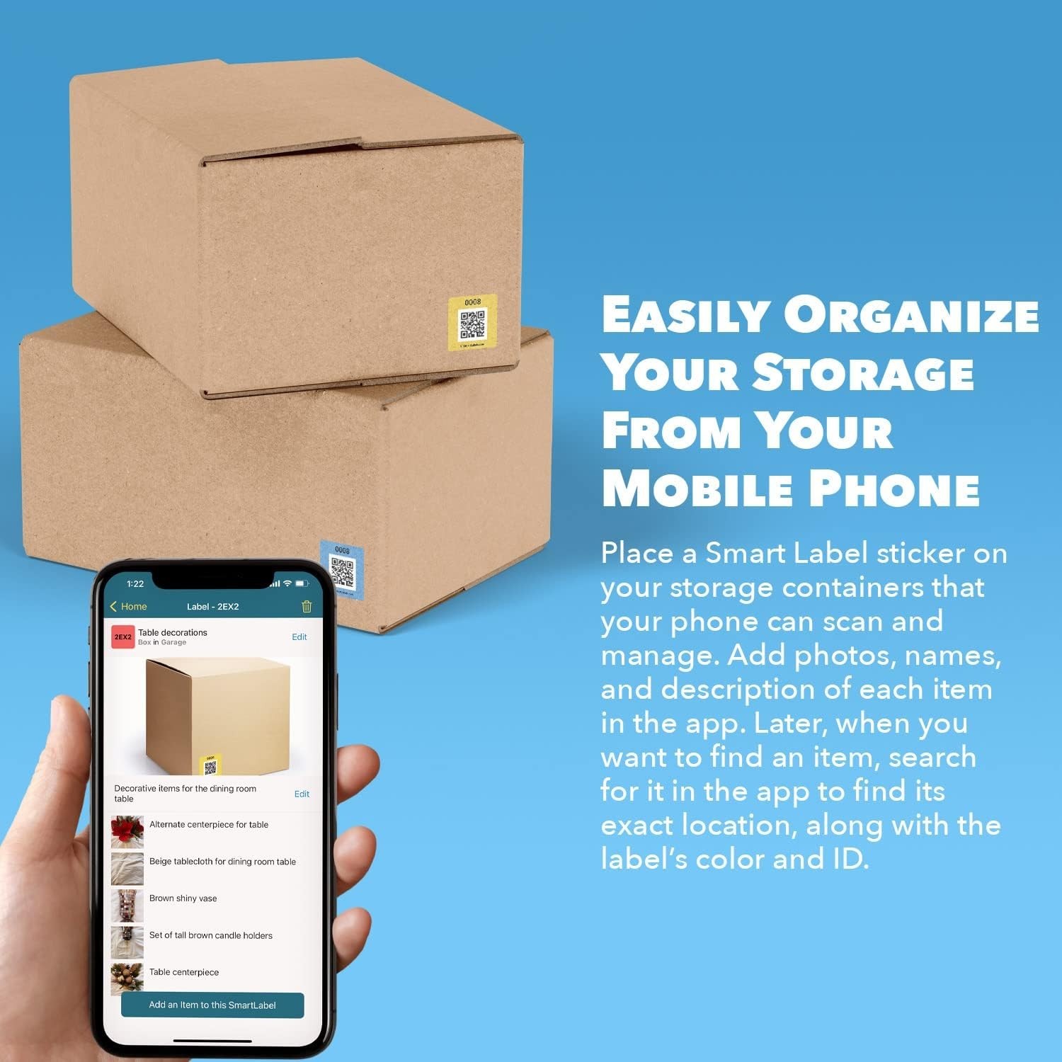 Color-Coding QR Code Stickers, 2.5 Inch Labels for Simplified Storage Management
