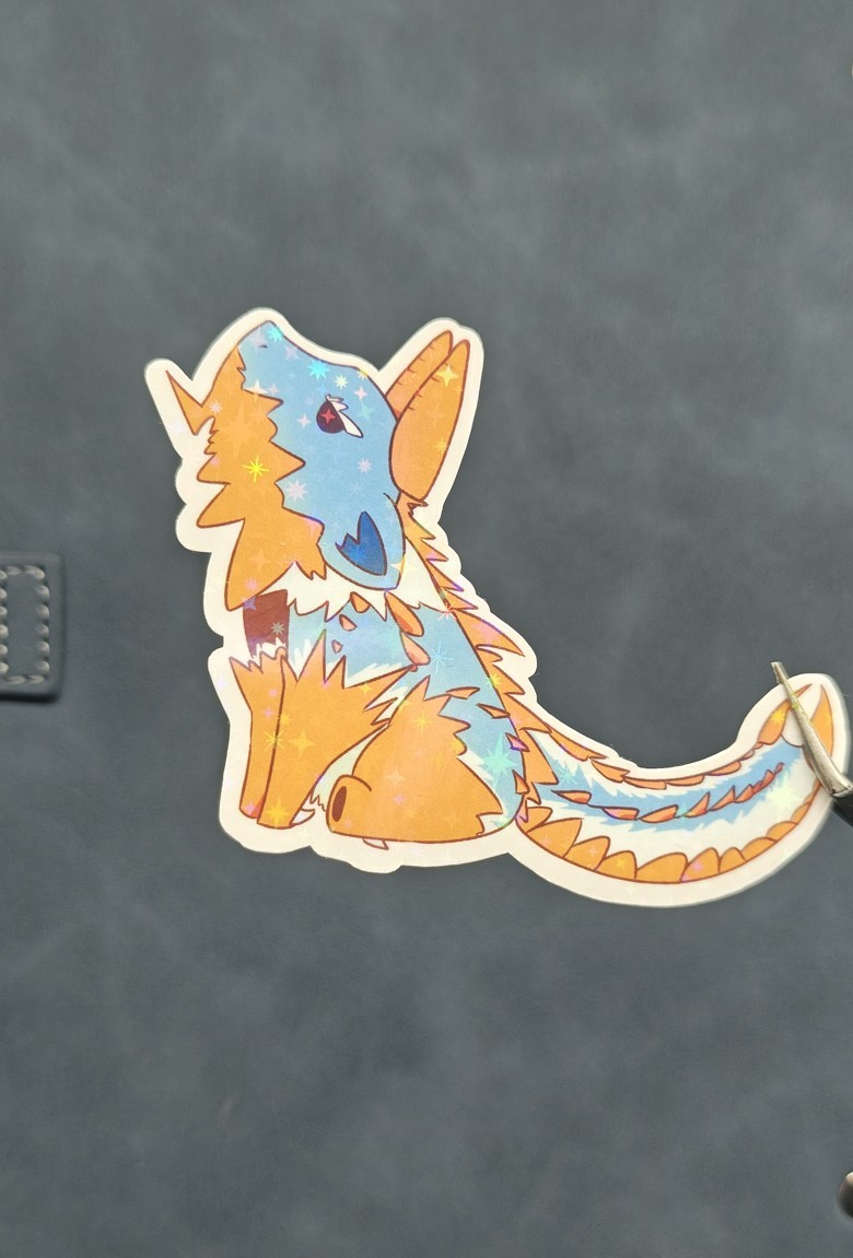 Zinogre Monster Hunter Holographic Vinyl Sticker Waterproof