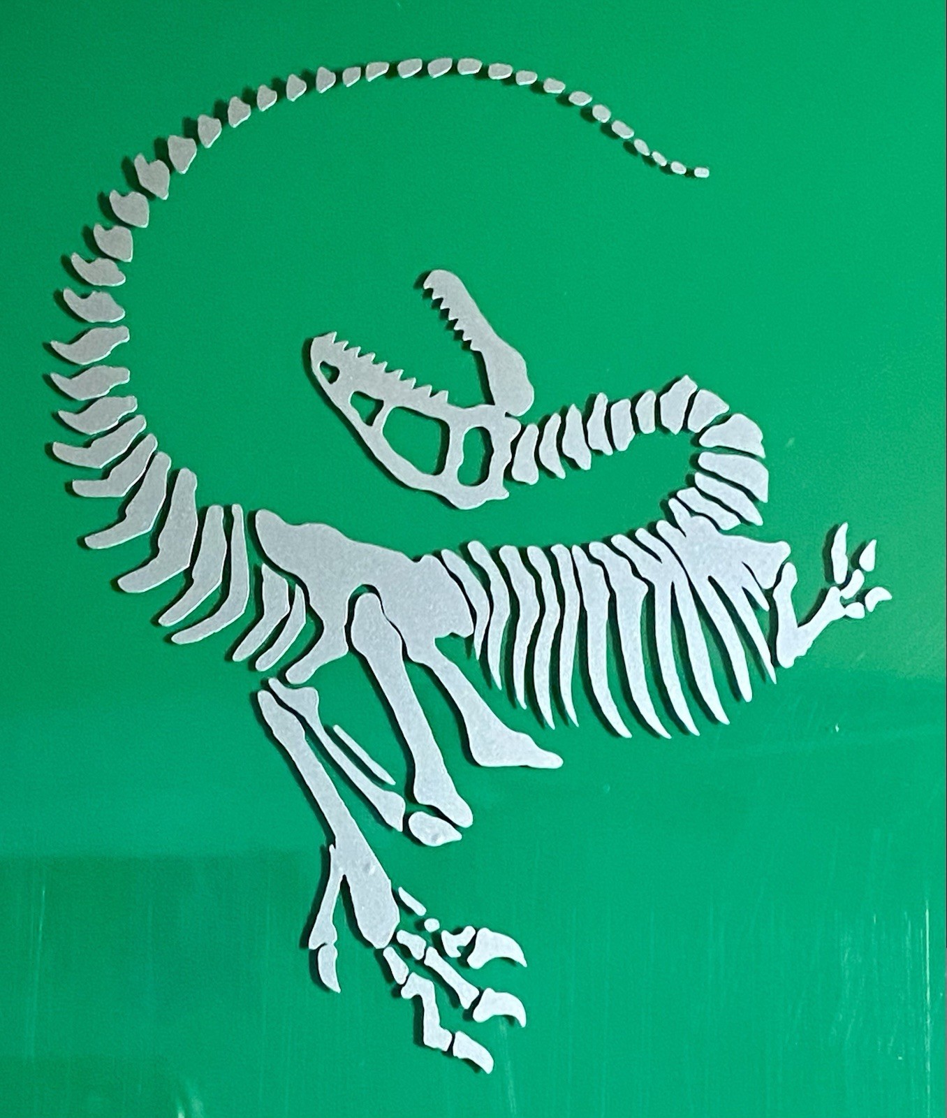 VELOCIRAPTOR Skeleton Dinosaur Sticker, Decal Vinyl For Laptop, Helmet