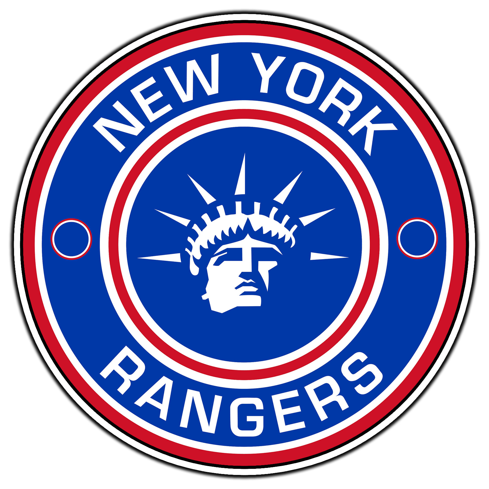 New York Rangers Emblem #10 Hockey Fan Sticker Waterproof Vinyl Decal Die-Cut