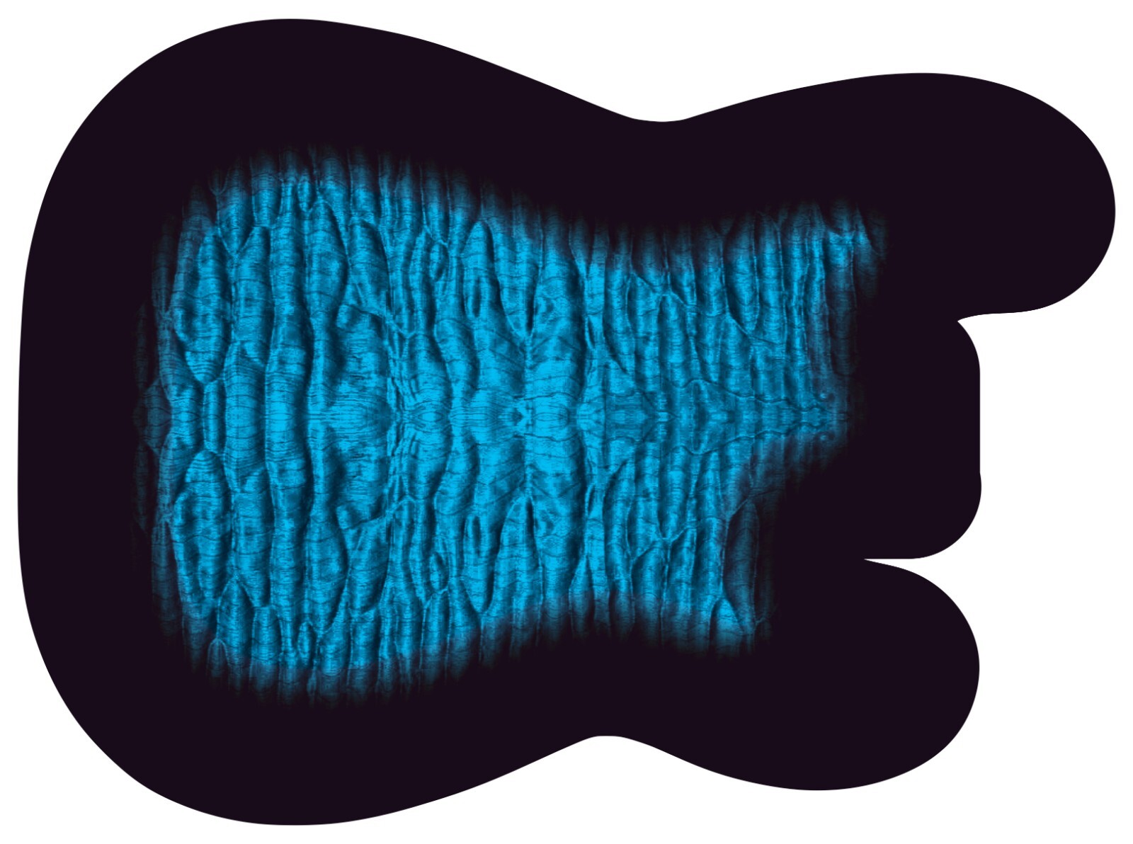 Guitar Vinyl Wrap Sticker Skins the Azure Burst- Choice of 4 Body Shapes GS220